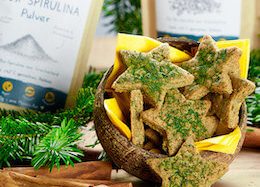 Vegane Spirulina Gewürzkekse