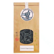 Algennudeln Casarecce Rigate mit Spirulina im Kraftpapierbeutel von Algenmarkt