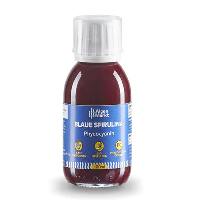 Phycocyanin Sirup blaue Spirulina 100ml flasche Algen Markt